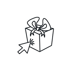 gift box present with arrow cursor