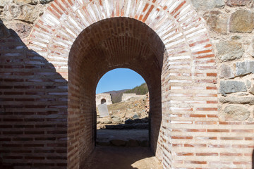 Remnants of Antique Roman fortress The Trajan's Gate, Sofia Region, Bulgaria