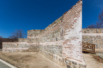 Remnants of Antique Roman fortress The Trajan's Gate, Sofia Region, Bulgaria