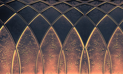 Fototapety  Streszczenie eleganckie tło w stylu art deco geometryczne zdobione miedziane teksturowane tło