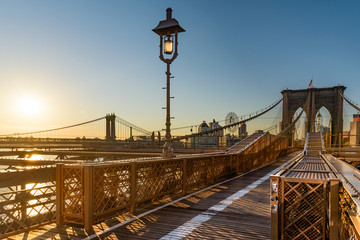 Sunrise at Brooklyn Bridge