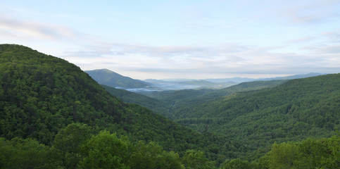 "The Big Forest" unretouched mountain panorama Zen Duder Blue Ridge Mountains Collection