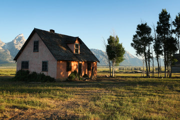 Farmhouse - Mormon Road - Jackson Hole Wyomng Landscape