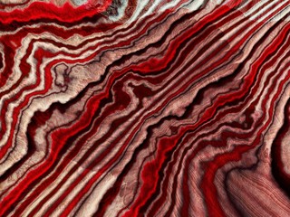 Obraz premium Striped Gem Polished Cross Section Surface - Red Sardonyx Texture Background