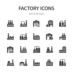 Factory icons.