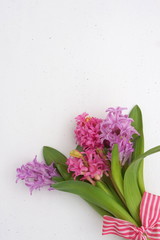 メッセージボード～ヒヤシンスの花束と