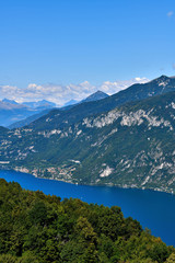 Fototapeta na wymiar Beautiful landscape on Como Lake.