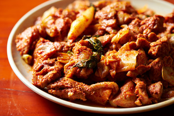 Korean spicy stir fried chicken