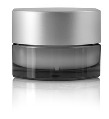 cosmetic cream in container isolated on white background