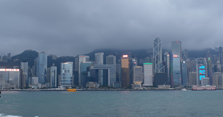 Naklejka premium Hong Kong city landmark