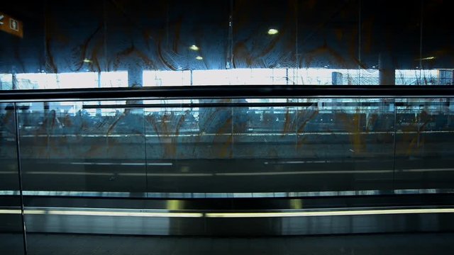 Interior of the Charles de Gaulle Airport, Paris