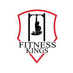 logo fitness king emblem modern