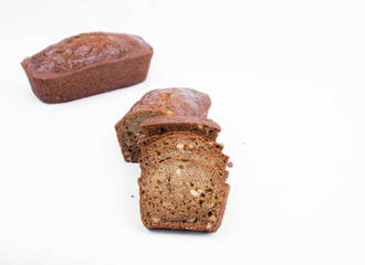 Different cakes white background