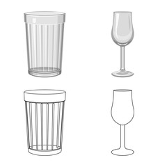 Isolated object of form and celebration symbol. Collection of form and volume vector icon for stock.