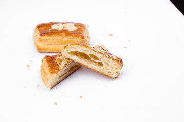 Different cakes white background