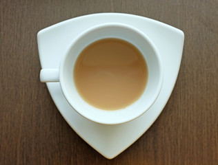 cup of coffee on table 