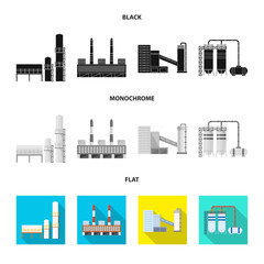 Obraz premium Vector illustration of production and structure sign. Set of production and technology vector icon for stock.