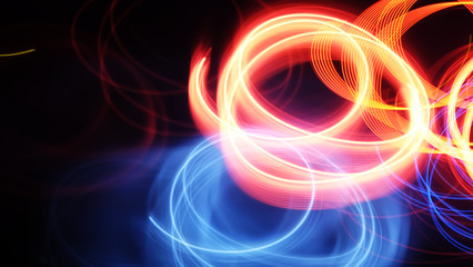 Light abstract at night