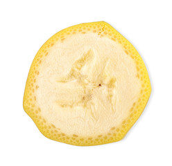 banana isolated on white clipping path