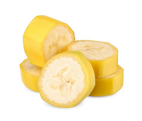 banana isolated on white clipping path