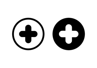Obraz premium Plus Icon vector. Add icon. Addition sign. Medical Plus icon