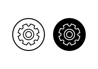 Setting Icon Vector. Cog Settings Icon Symbol