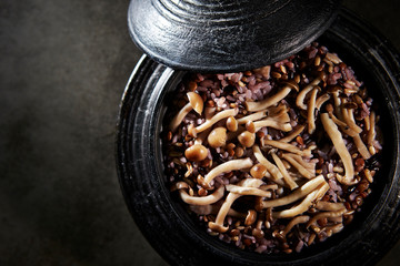 Multi grain rice with mushroom 