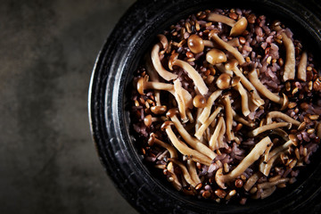 Multi grain rice with mushroom 