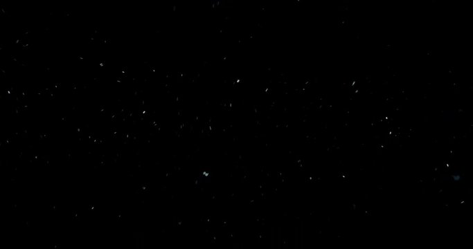 Dust Particles Flying From Bottom