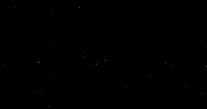 Rough Particles Shot In Studio Slowly Dissipating Into Black