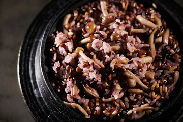 Multi grain rice with mushroom 