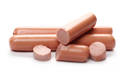 Hot dogs isolated on white background