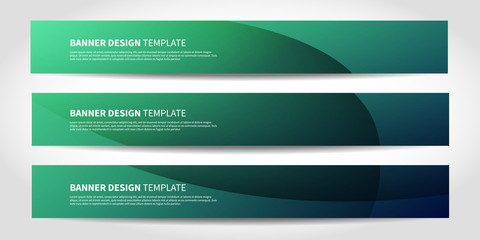 Vector banners with abstract geometric background. Website headers or footers design
