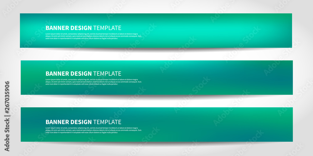 Sticker vector banners with abstract background. website headers