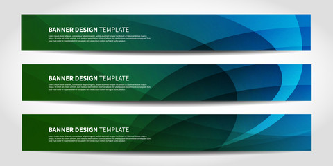 Vector banners with abstract geometric background. Website headers