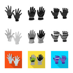 Fototapeta premium Vector design of silhouette and safety sign. Collection of silhouette and comfort stock vector illustration.