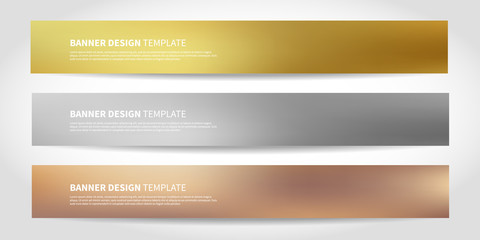 Vector banners with abstract geometric background. Website headers