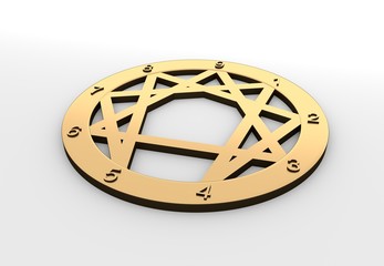Obraz premium Enneagram