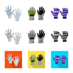 Fototapeta premium Vector design of silhouette and safety symbol. Collection of silhouette and comfort vector icon for stock.