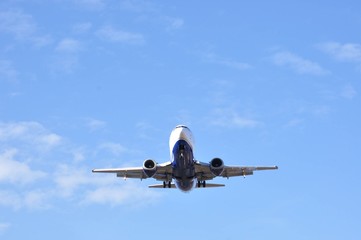 Airplane in the sky