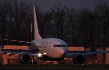 Airplane at the airport