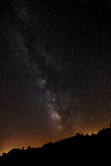 Fototapeta na wymiar Stars and Milky Way with in a beautiful night sky