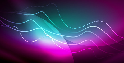 Neon lines shiny glowing background