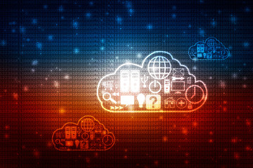 3d rendering Cloud computing