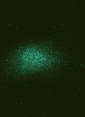 graffiti sprayed galaxy background in mixed green