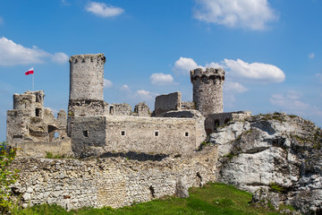 Fototapeta na wymiar Ruins of the castle Ogrodzieniec - Poland