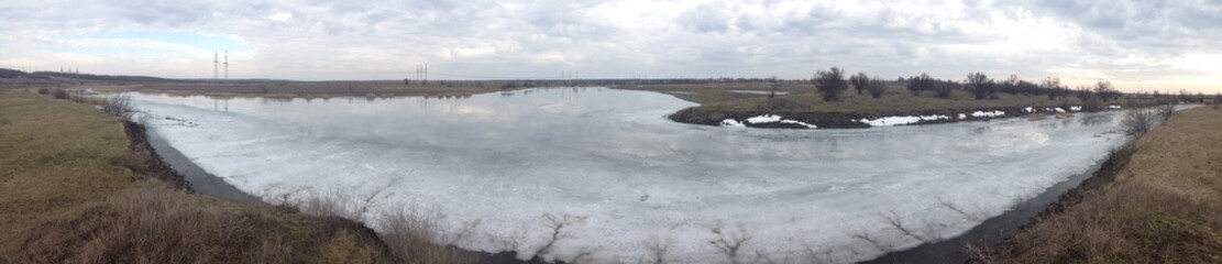 River and lake