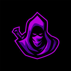 ASSASSIN E SPORTS LOGO FOR GAMING MASCOT OR TWITCH © g4s
