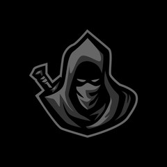 ASSASSIN E SPORTS LOGO FOR GAMING MASCOT OR TWITCH