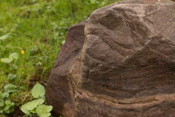 Stone surface, stone background, wet stone